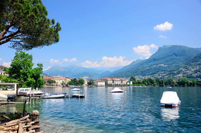 Meer van Lugano bevaren Meer van Lugano bevaren