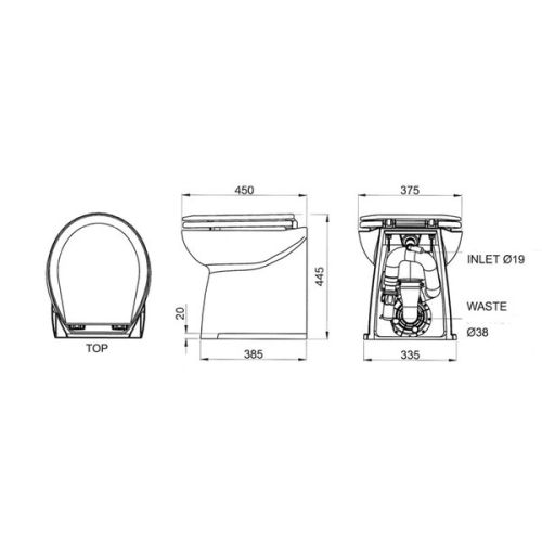 toilet l bedrading jabsco toilet luxe 17 kok watersport toilet l bedrading jabsco toilet luxe 17 kok watersport
